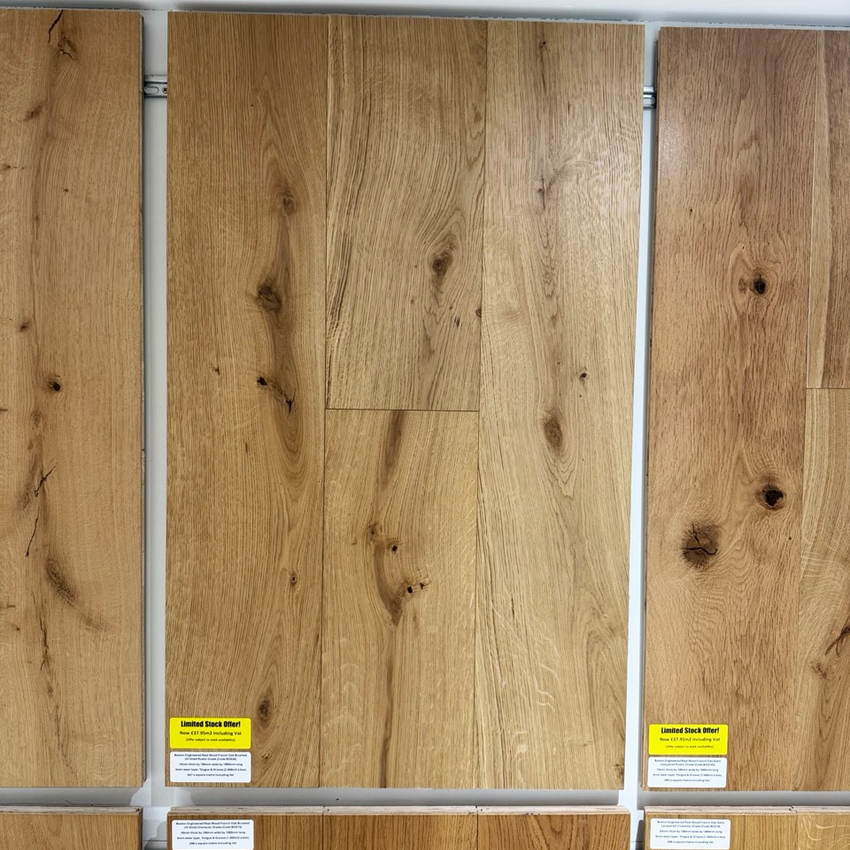 Boston Engineered Real Wood French Oak Brushed UV Oiled
